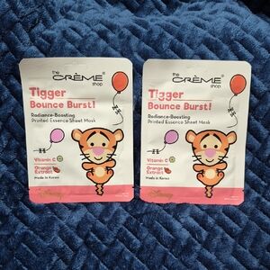 The Creme Shop X Disney Tigger Bounce Burst Sheet Mask With Vitamin C Brand New!